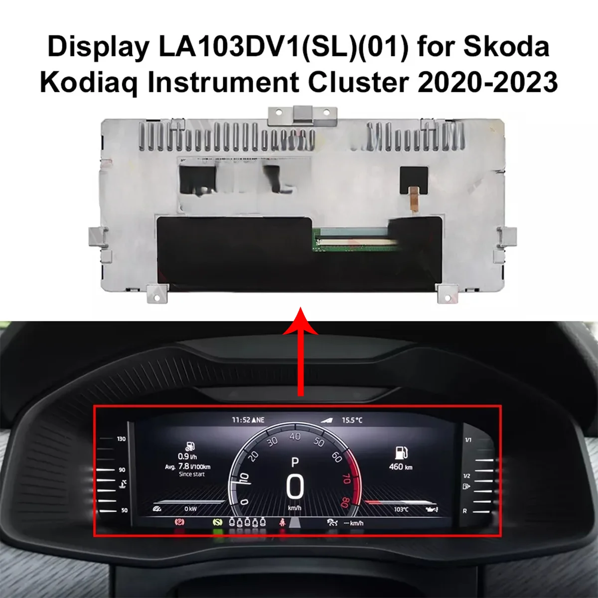 

Instrument Cluster LCD Display LA103DV1(SL)(01) For VW T-Roc Skoda Kodiaq 2018-2023 10.3 Inch 565920790D 17A920790 17A920320