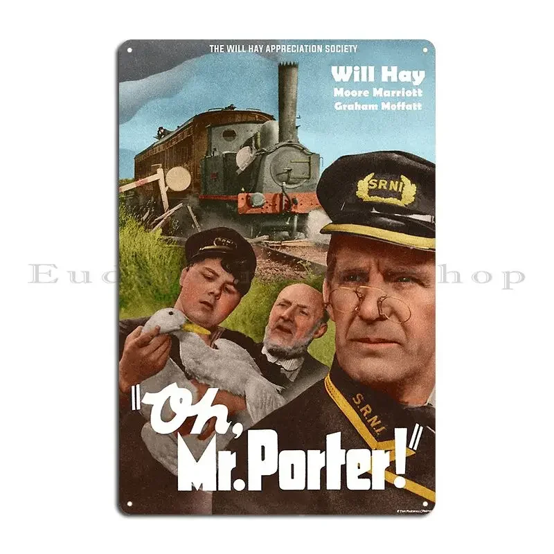 О Мистер Портер цветной металлический знак кино персонаж клуб Настенный декор паб жестяная вывеска плакат