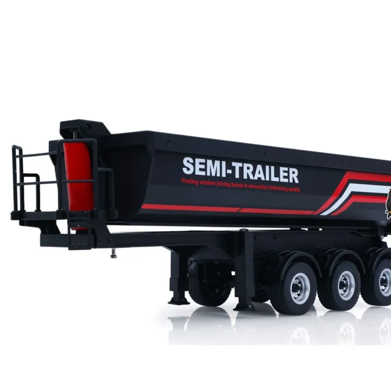 HUINA 1/18 Electric Lifting Remote Control Semi Dump Trailer Model for RC Tractor Truck 1501 Tail Light Support Leg No Sound 