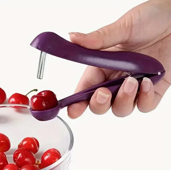 Cherry Pitter, Hand-Pressed Cherry Seed Remover, Household Tool for Quickly Removing Cores from Red Dates and Olives, Kitchen Gadget