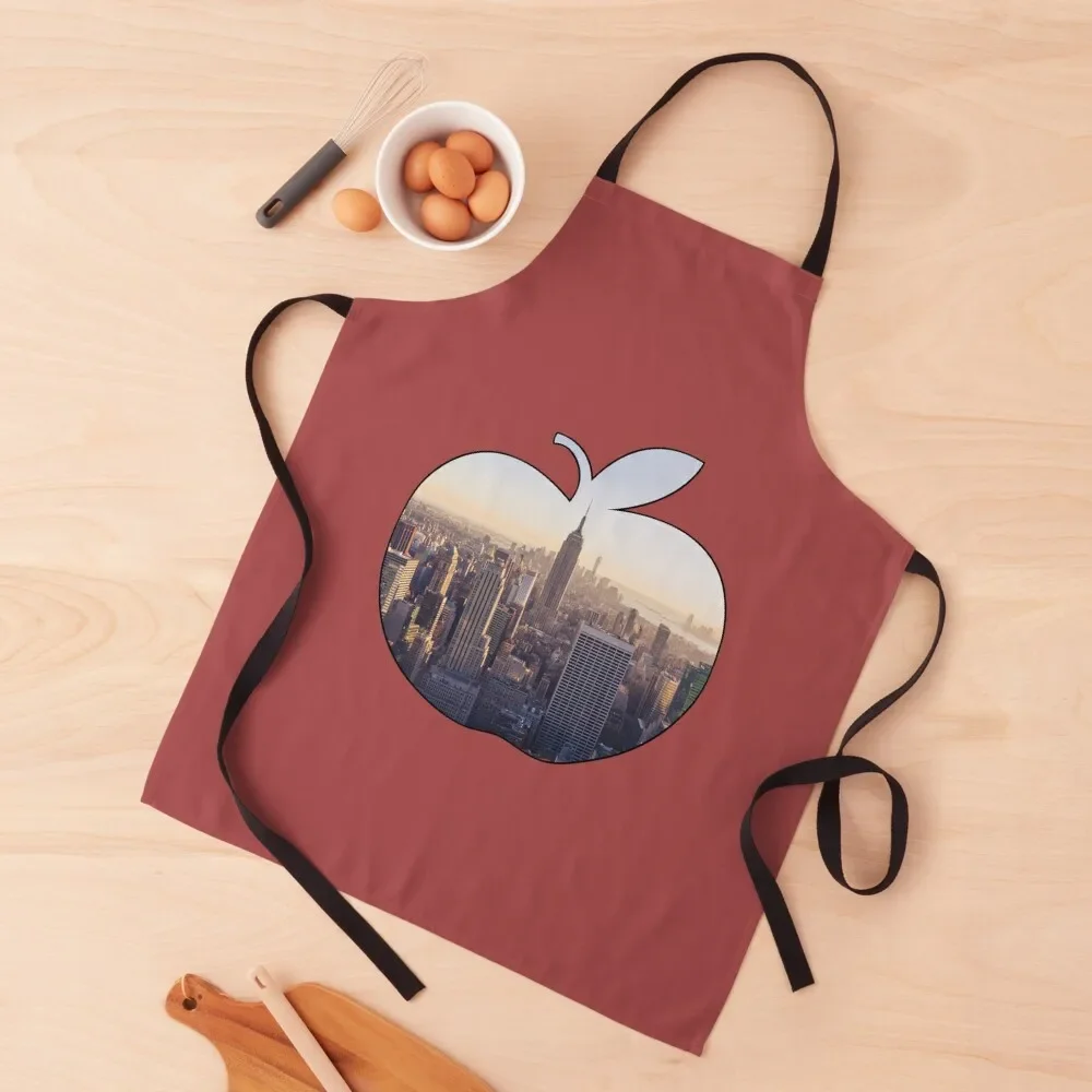 

Apple new York Apron Women Kitchen Kitchen For Women Chef jacket men Kitchenware Apron