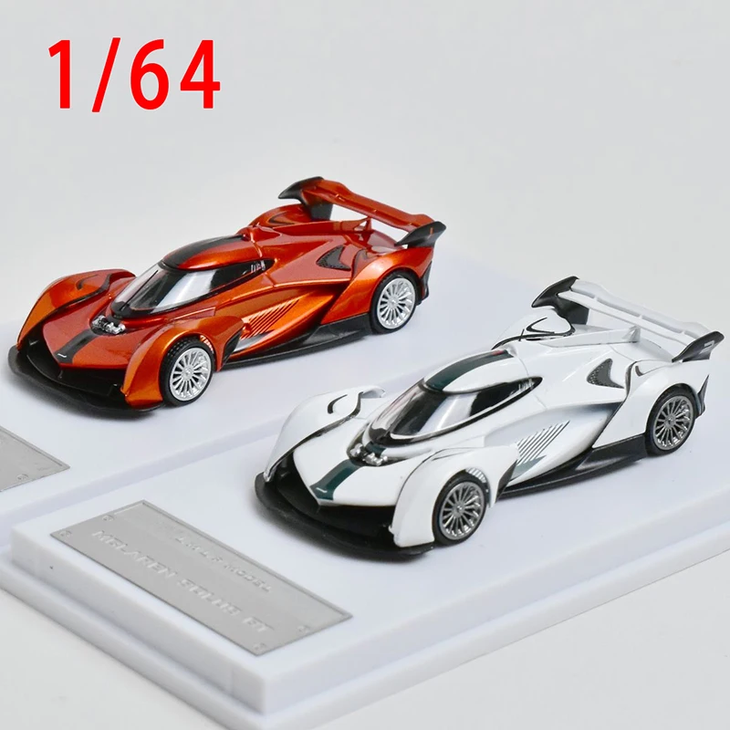 Diecast 1/64 Scale McLaren Solus GT V10 Supercar Model Alloy McLaren Solus GT V10 Car Model Collection Pieces