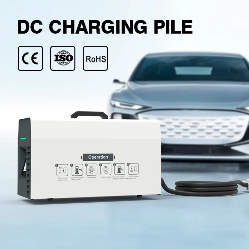 Portable EV Charger DC GBT CCS Portable EV Charger Level 3 Fast EV Charging Station DC 30KW DC 20KW New Energy Vehicle Charger