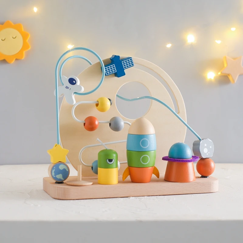 Jouets Montessori en Bois pour Bébé, Thème de l'Aviation, Communautés ète Perlée, ApprentiCumbria Précoce des Doigts, Puzzle, Cadeaux