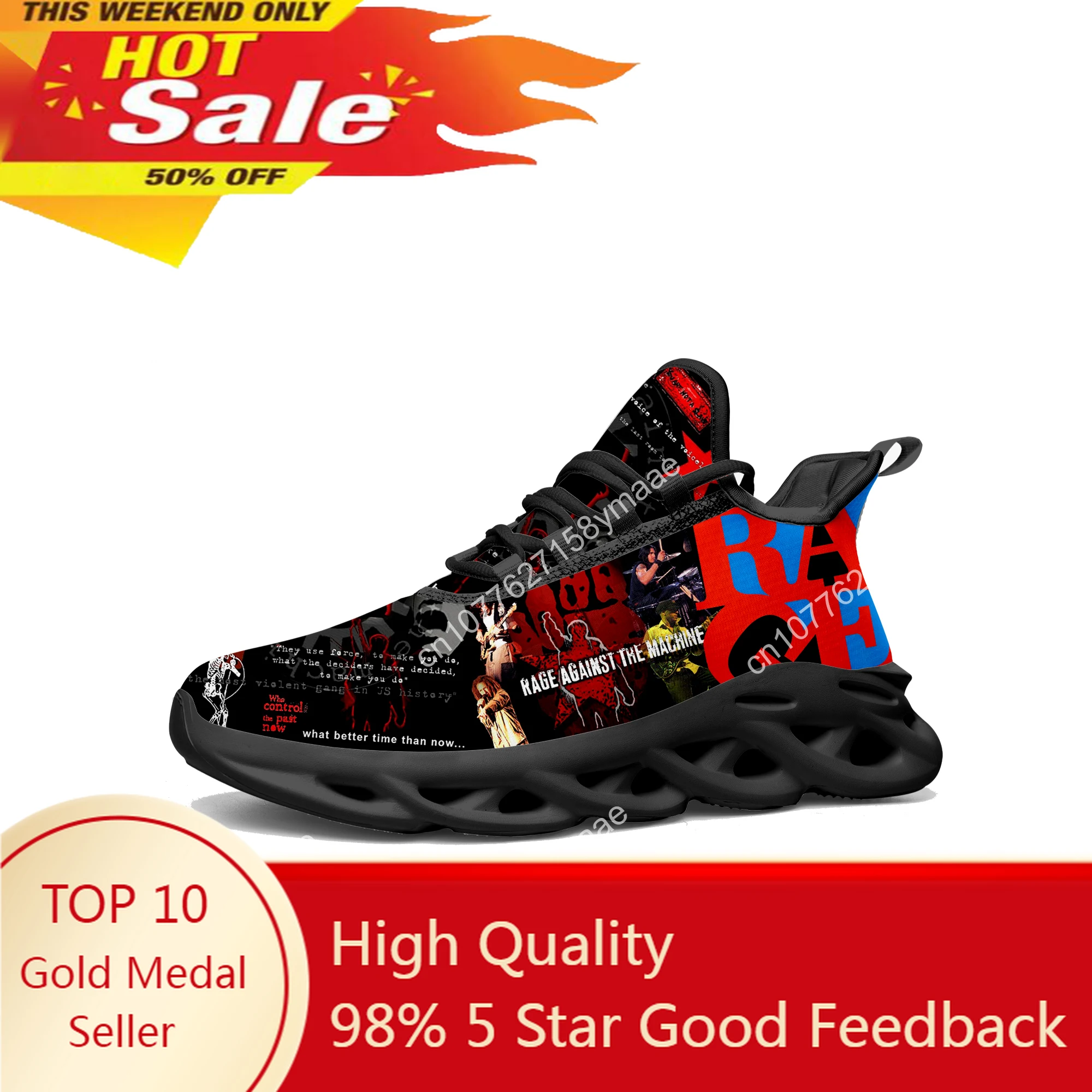 

Rage Against The Machine Flats Sneakers Mens Womens Sports Running Shoes High Quality Sneaker Evil Empire Lace Up Mesh Footwear