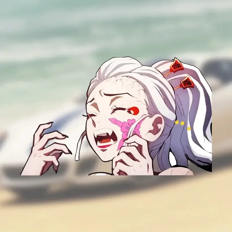 

Стильная автомобильная наклейка с персонажем аниме, привлекательный автоаксессуар для любителей аниме