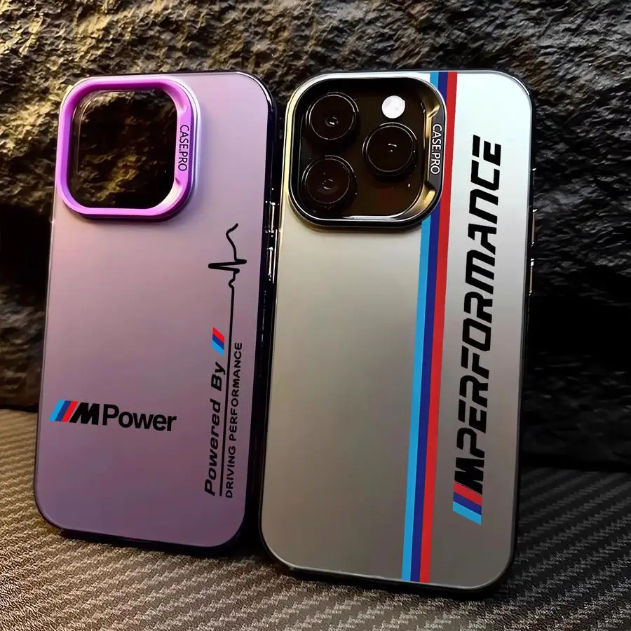 Sports Power-W Car Logo Cover Phone Case for iPhone 16 Pro 15 Pro Max 14 13 12 11 XS 14 Pro Max 16 Plus 14Pro 12Pro Soft Shell