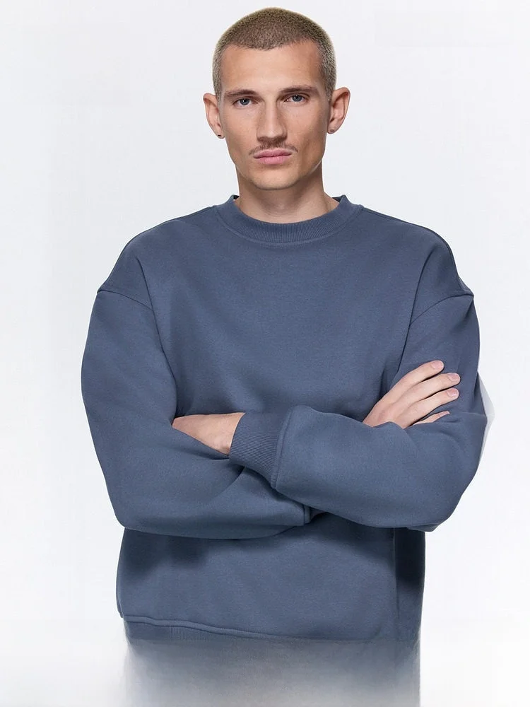 

Мужское худи свободного кроя от H&M, повседневный стиль, унисекс, удобная дышащая толстовка для уличной моды, подходит для всех возрастов