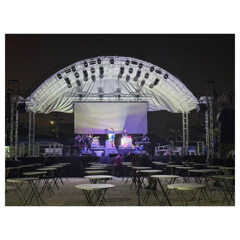 

High Quality Good Price Aluminum Lighting Truss Stage Truss With Arc Roof For Concert Exhibition Events