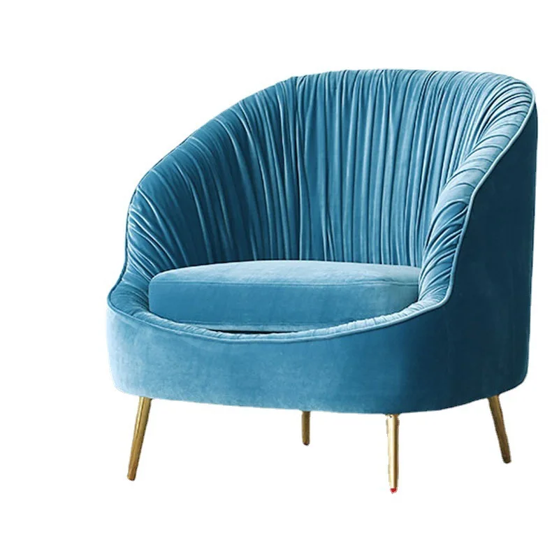 

Light luxury single sofa Nordic modern simple clothing store living room lazy bedroom small apartment Internet celebrity so