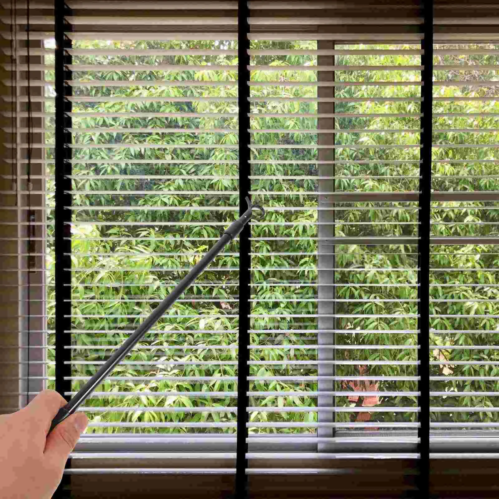 

Curtain Telescopic Rod Vertical Blind Wooden Window Tilt Wand Aluminum Alloy Stick