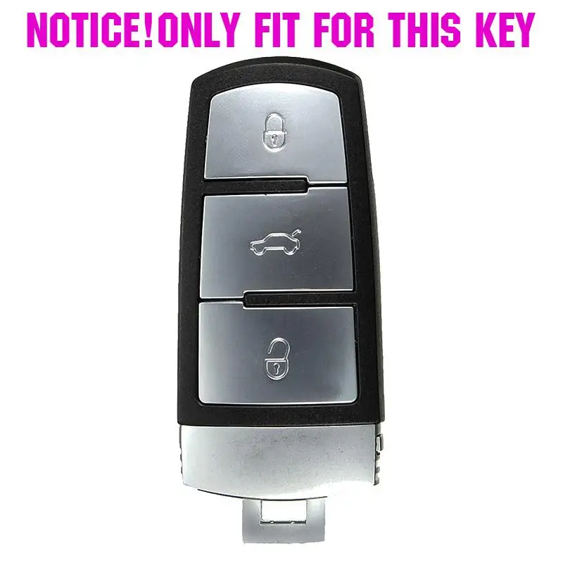 Fit For Vw Volkswagen Cc Passat CC b6 b7 Styling Protector Shell Skin Holder 3 Button Silicone Key Fob Case Cover