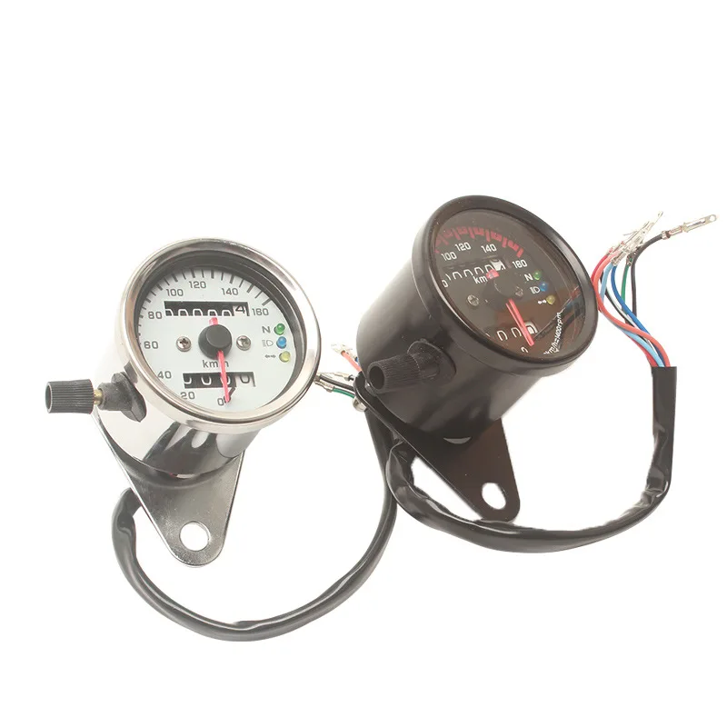 

Universal Motorcycle Speedometer Odometer 12V led tacometro Dual Speedometer Racing Motorcycle Indicator Speedometer Motorcycle