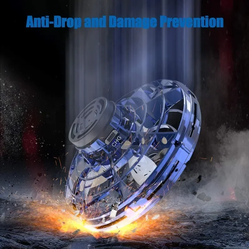 Cool Kids Light Up Toys Hand Operated UFO Drones Mini Flying Orb with Lights,Hover Boomerang Spinner