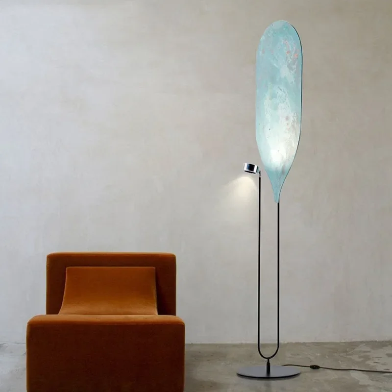 Nordic minimalist living room sofa edge decorative floor lamp vertical Internet celebrity bedroom