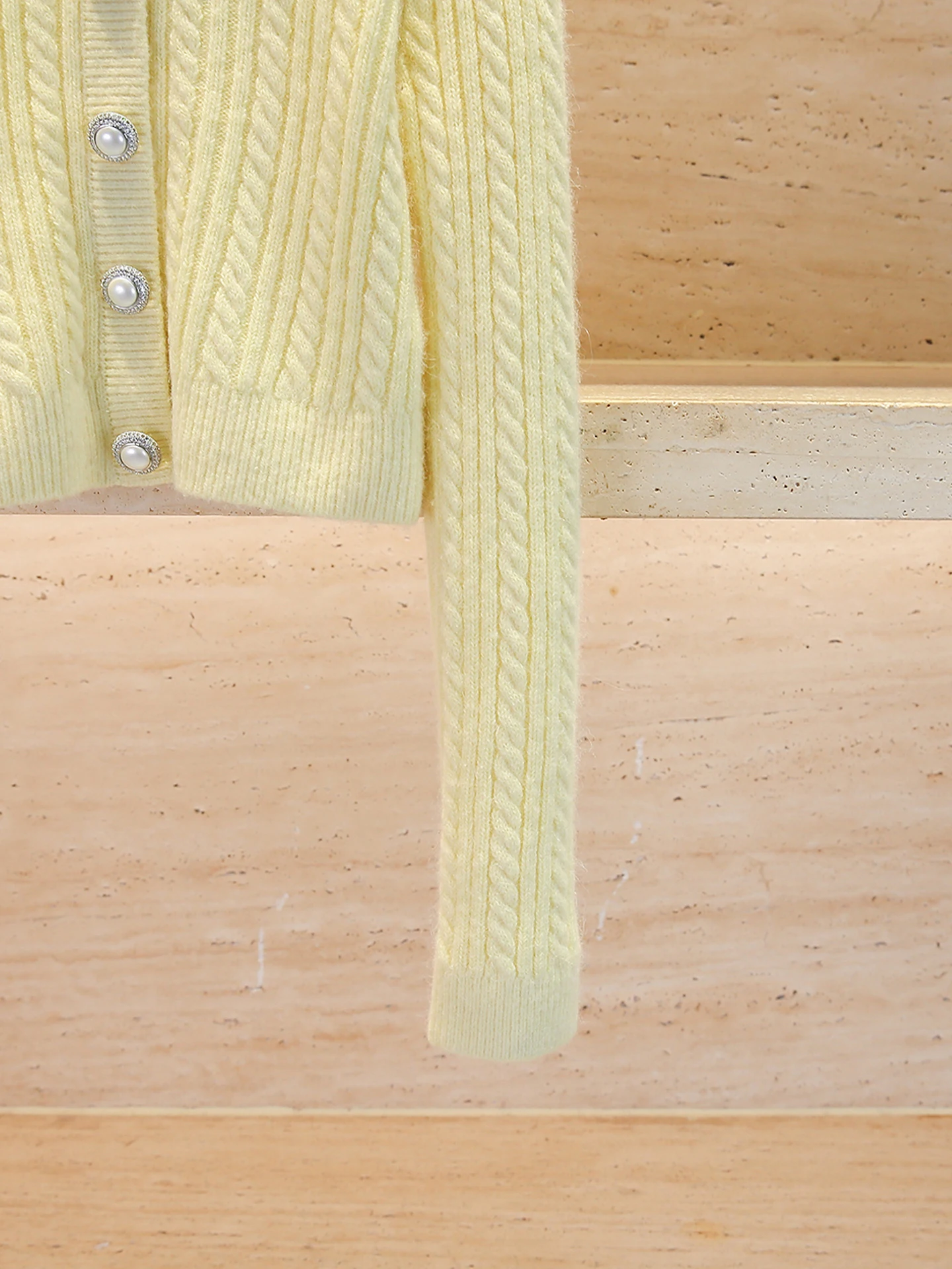 Cardigan aberto de malha diamante embelezado feminino de luxo topo ele commute sle ort comprimento cor pura uso diário