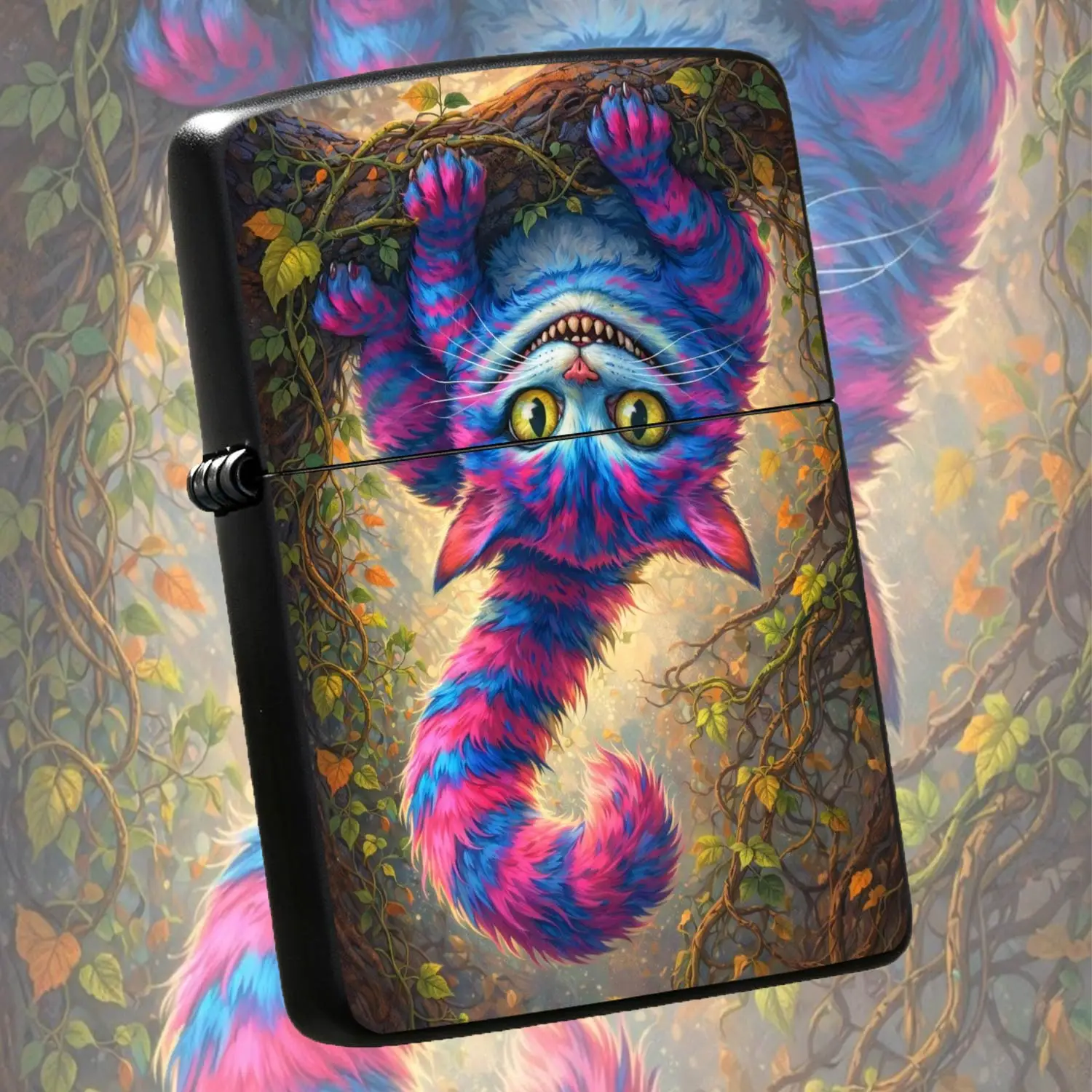 WhimsicalHanging on Vines Creative Portable Lighter, Fairy Tale Vibe High-Definition Vivid Print Trendy Item, Ideal for Daily Use Outdoor Camping Various Scenarios, Delicate Fun Gift for Friends Family A Humorous And Interesting Lighter