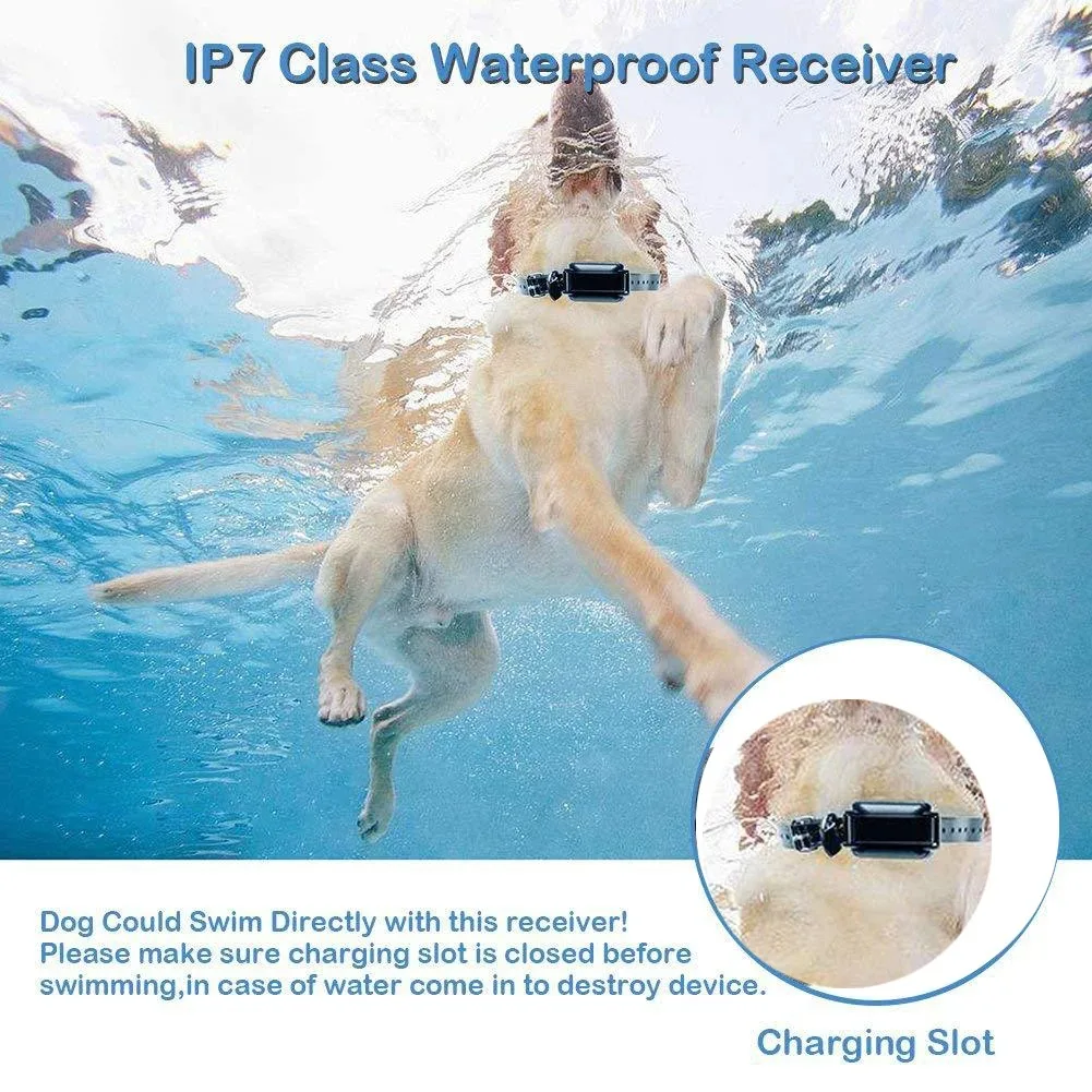 Electric Dog 800m Training Collar Remote Control Waterproof Pet Dog Bark Stop for All Size Shock Vibration Electric Shocker