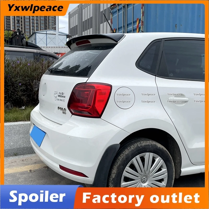 

For Volkswagen VW POLO 6R 2011-2018 Roof Spoiler High Quality ABS Plastic Primer Color Rear Trunk Lip Wing Car Accessories