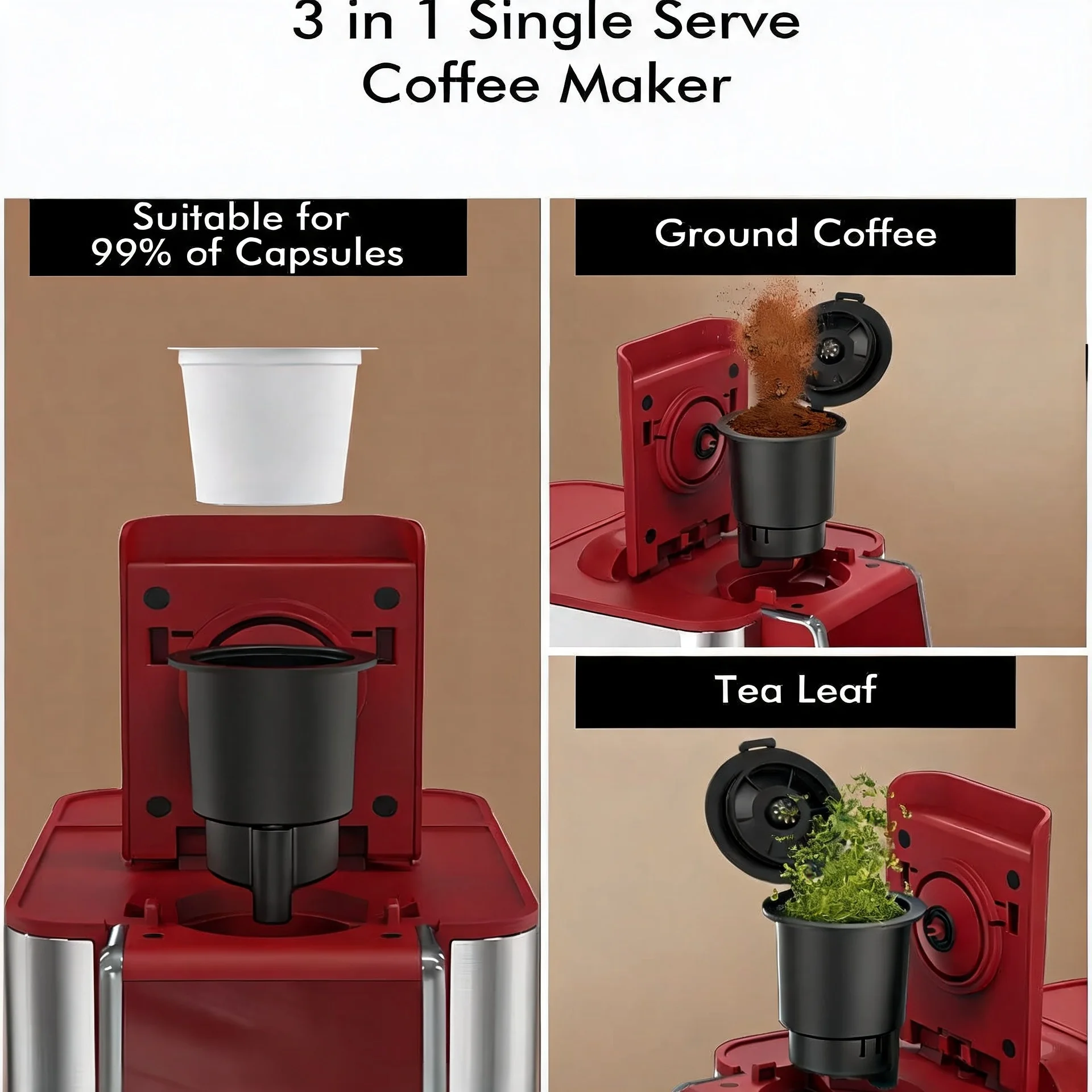 ماكينة قهوة للاستخدام الفردي،  - مراجعة Coffee Tea And Leaf وسعره