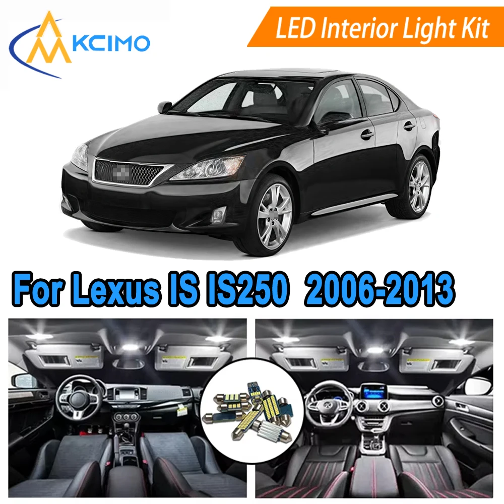 

Interior LED Light Kit For Lexus IS IS250 IS300 IS350 IS220D (2006-2013) Waterproof Dome Lights White/Blue LED Cabin Lights