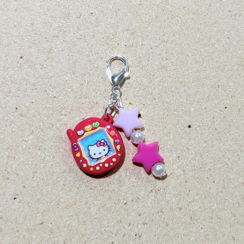 Nieuwe Tamagotchi Mini Game Console Kleur Ster Kleine Hanger Zwart-wit Machine V3 Hanger Decoratie Kreeft Gesp Hanger