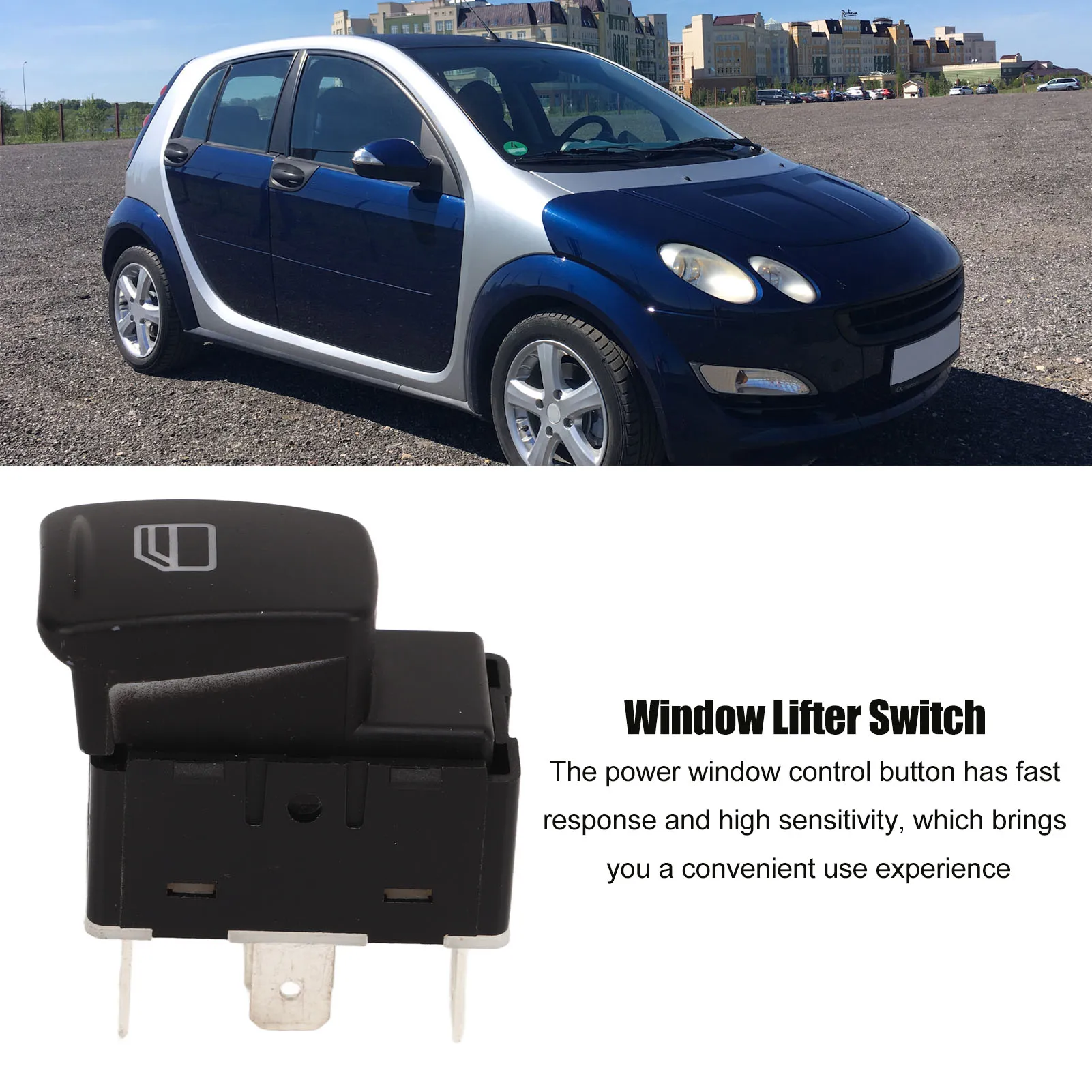 Power Window Switch A4548201010 Master Window Control Button ABS Replacement for SMART 454 FORFOUR Car Interior Parts