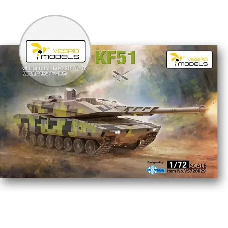 ヴェスピッド モデル組み立てモデルキット 1/72 現代ドイツ主力戦車 KF51 パンサー VS720029