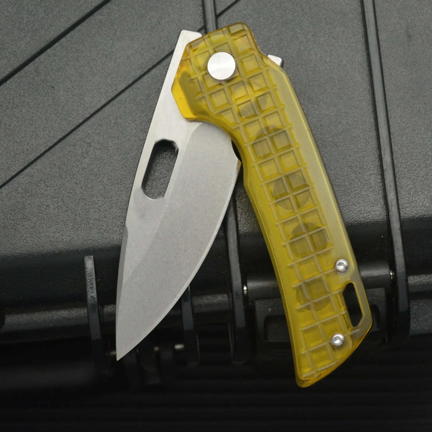 Outdoor High hardness sharp folding knife, PEI handle portable EDC pocket knife, suitable for camping BBQ, multi-function knife