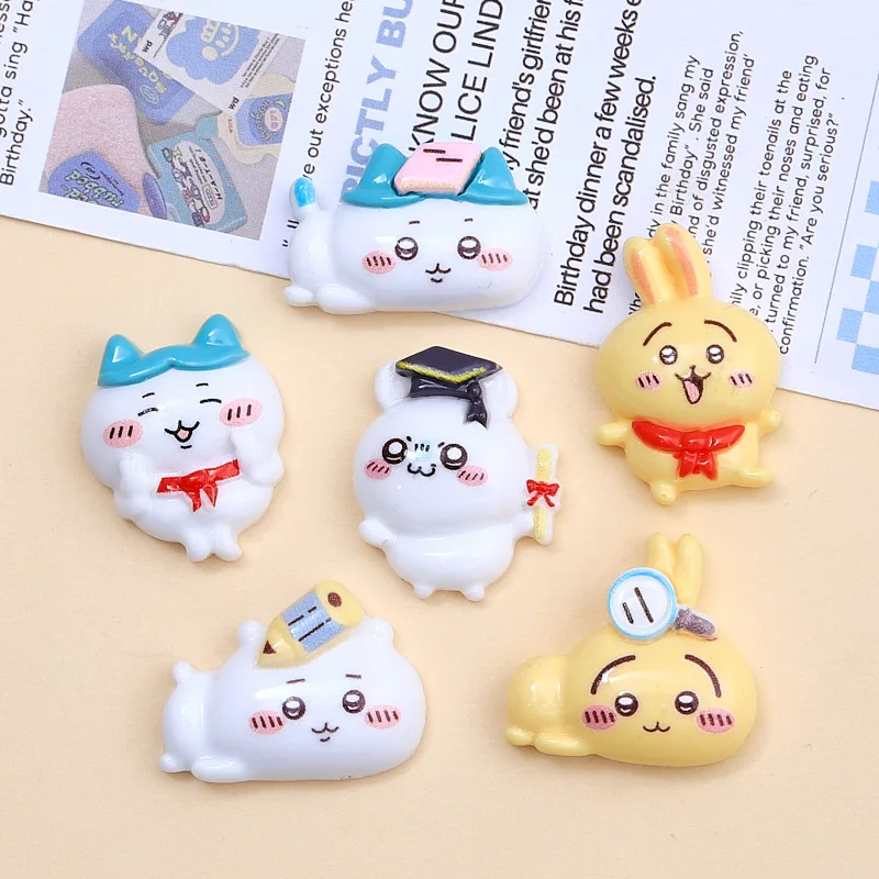 

10 Stuks Nieuwe Kawaii cartoon learning puppy Hars Plat Terug Plakboek Beeldje Diy Boog Decor Accessoires Ambachten