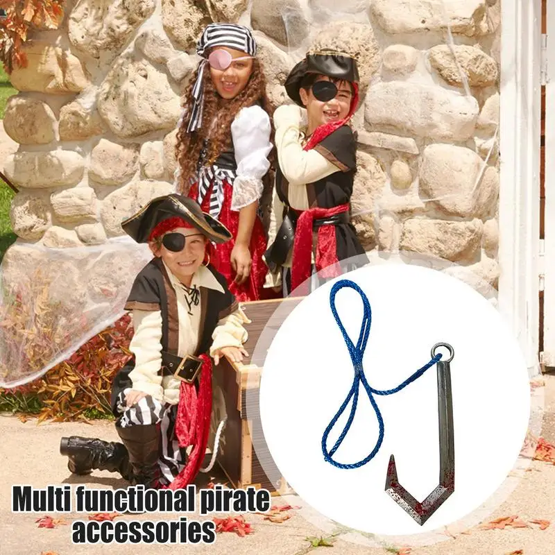 

Blue Rope Hook Hook Costume With Blue Rope Multifunctional Pirate Costume Accessories Dress Up Toys For Boys Girls Kids Children