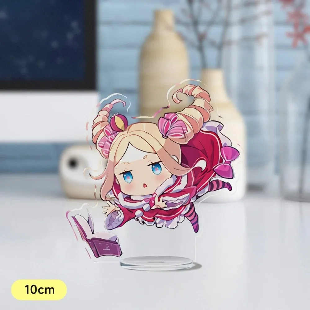 إعادة DIY: صفر - بدء الحياة في عالم آخر أنيمي الأجهزة الطرفية لوح أكريليك الشكل حامل نموذج الكرتون سطح المكتب زخرفة الهدايا #3