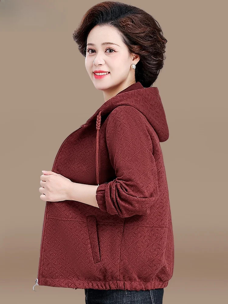 

Модная осенняя верхняя одежда для женщин старше 50 лет: трендовая куртка свободного кроя с карманами, коротким рукавом и застежкой-молнией в корейском стиле