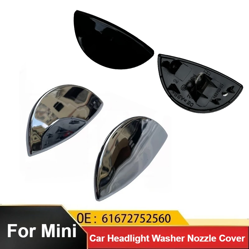 MINI COOPER R55 R56 R57 R58 R59 2008-2014용 1개 자동차 헤드라이트 워셔 노즐 커버 61672752559 61672752560 자동차 액세서리