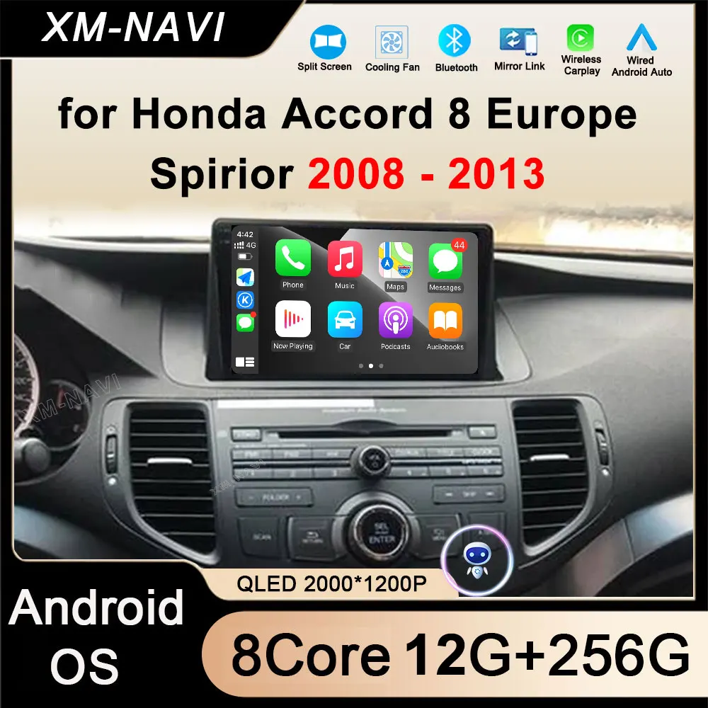 

Car Multimedia Player for Honda Accord 8 Europe Spirior 2008 - 2013 Intelligent System Android 14 Auto Navigation GPS Navi 4G