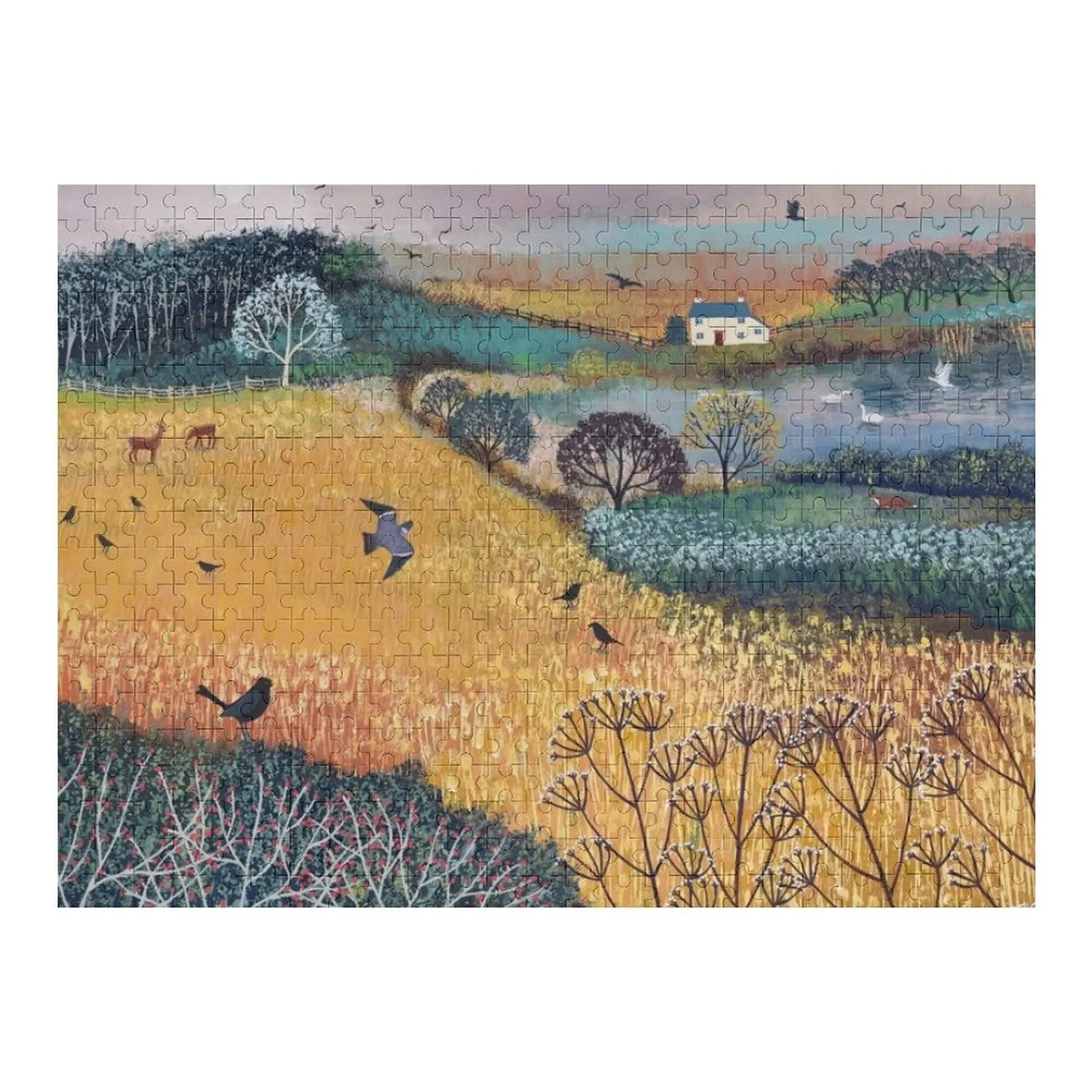 Harvest Home Jigsaw Puzzle Regalo personalizzato Regalo personalizzato Puzzle in legno personalizzato sposato