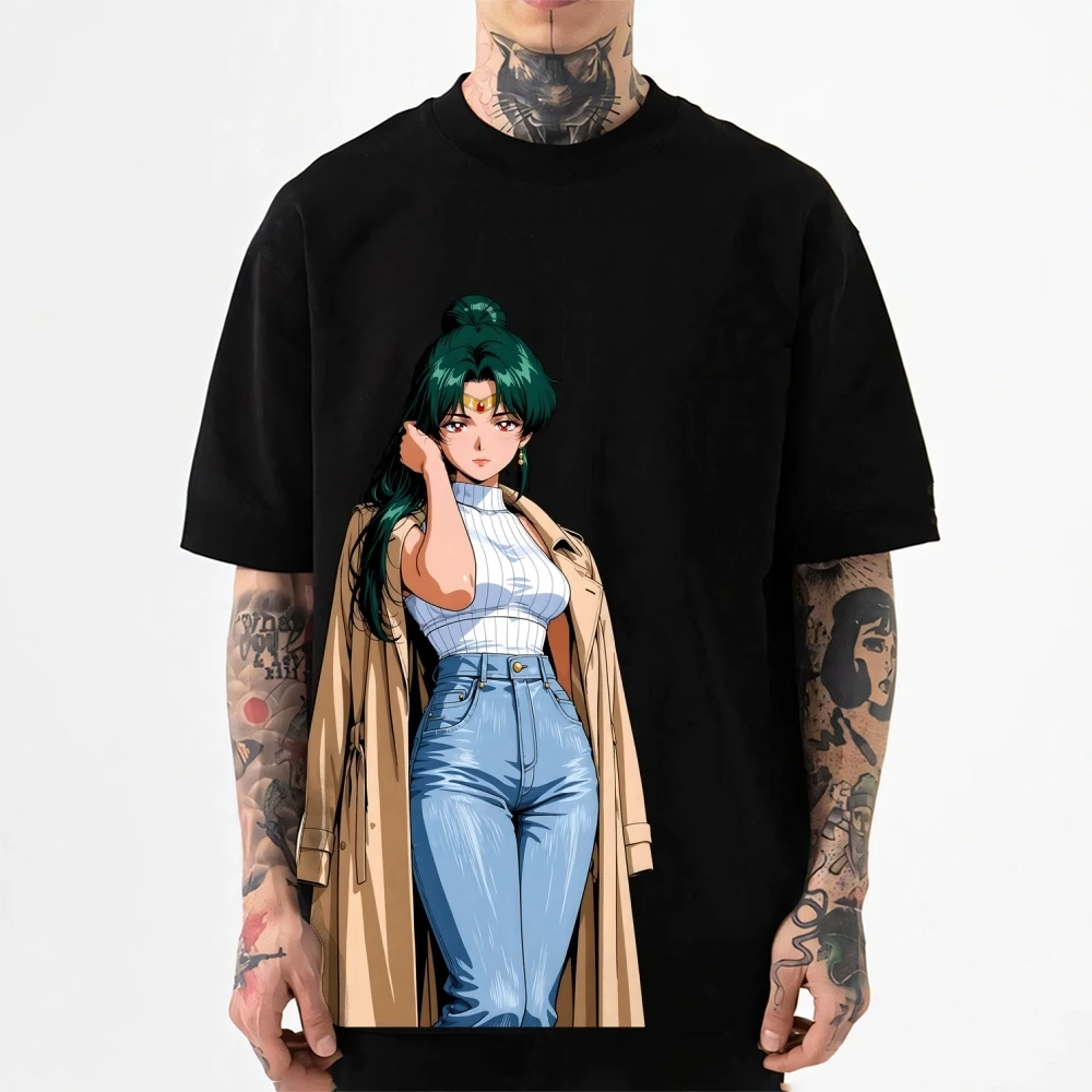 Sailor Moon Japanese Style Classic Tee High-quality Streetwear Men's Clothing and Women's 2026 Summer New T Shirt