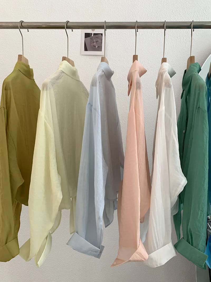 Koreaanse stijl dunne zonnebrandcrème shirts dames zomer nieuwe lange mouwen vetersluiting casual korte jassen reizen vakantie strand tops