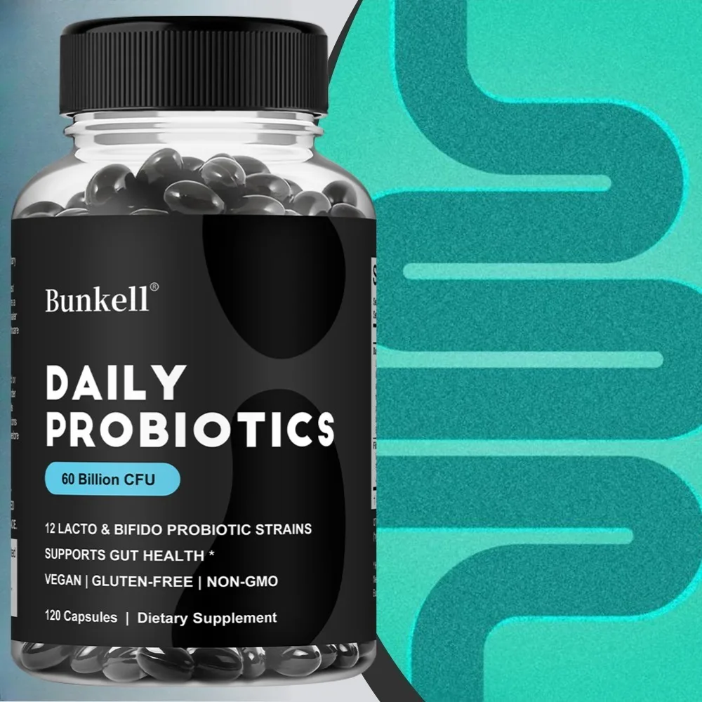 Probiotics & Prebiotics Capsules - Helps Balance Stomach Acid, Promote Healthy Intestinal Digestion, and Relieve Bloating