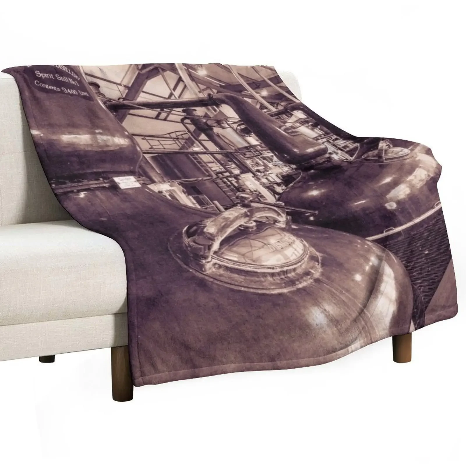 Spirit and Wash Stills Laphroaig Distillery Throw Blanket Warm Summer Blankets