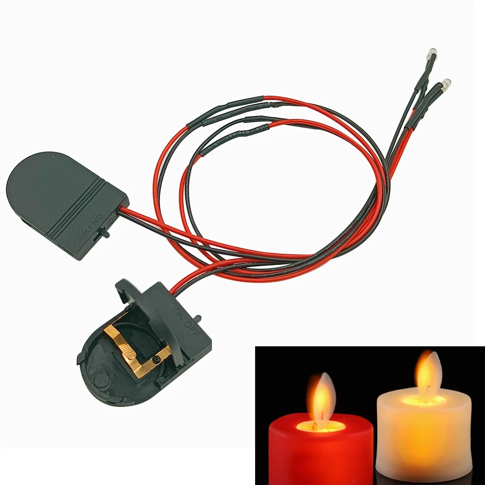 

30 шт. прозрачные светодиодные диоды 3 мм 5 мм CR2032 подходят для красного/зеленого/синего/одинарного мигающего свечи, предварительного кабеля 35 см