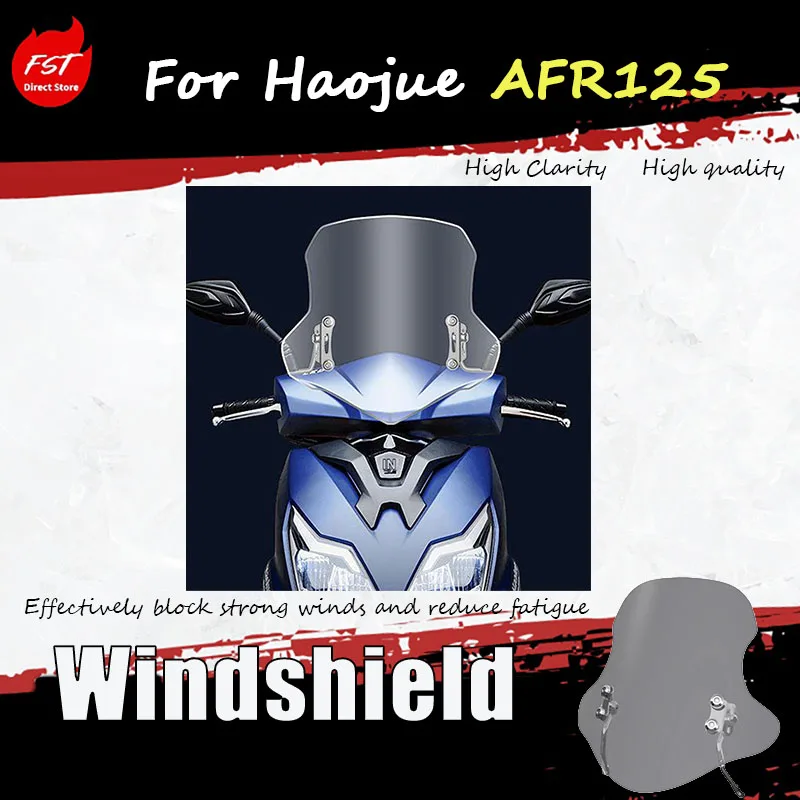 For Haojue AFR125 windshield panel front windshield glass accessories - enhancing protection against high-speed wind resistance
