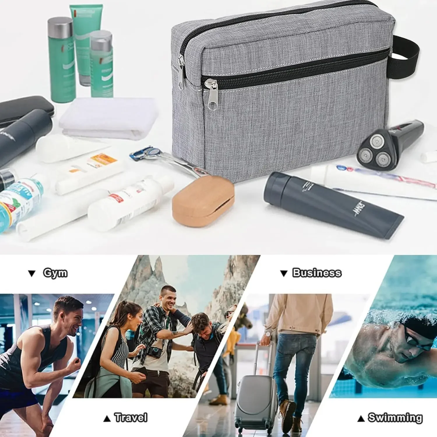 Large Capacity Travel Portable MEN'S Toiletries Bag WOMEN'S Portable Makeup Storage Bag Waterproof Beauty Toiletries Bag Handbag