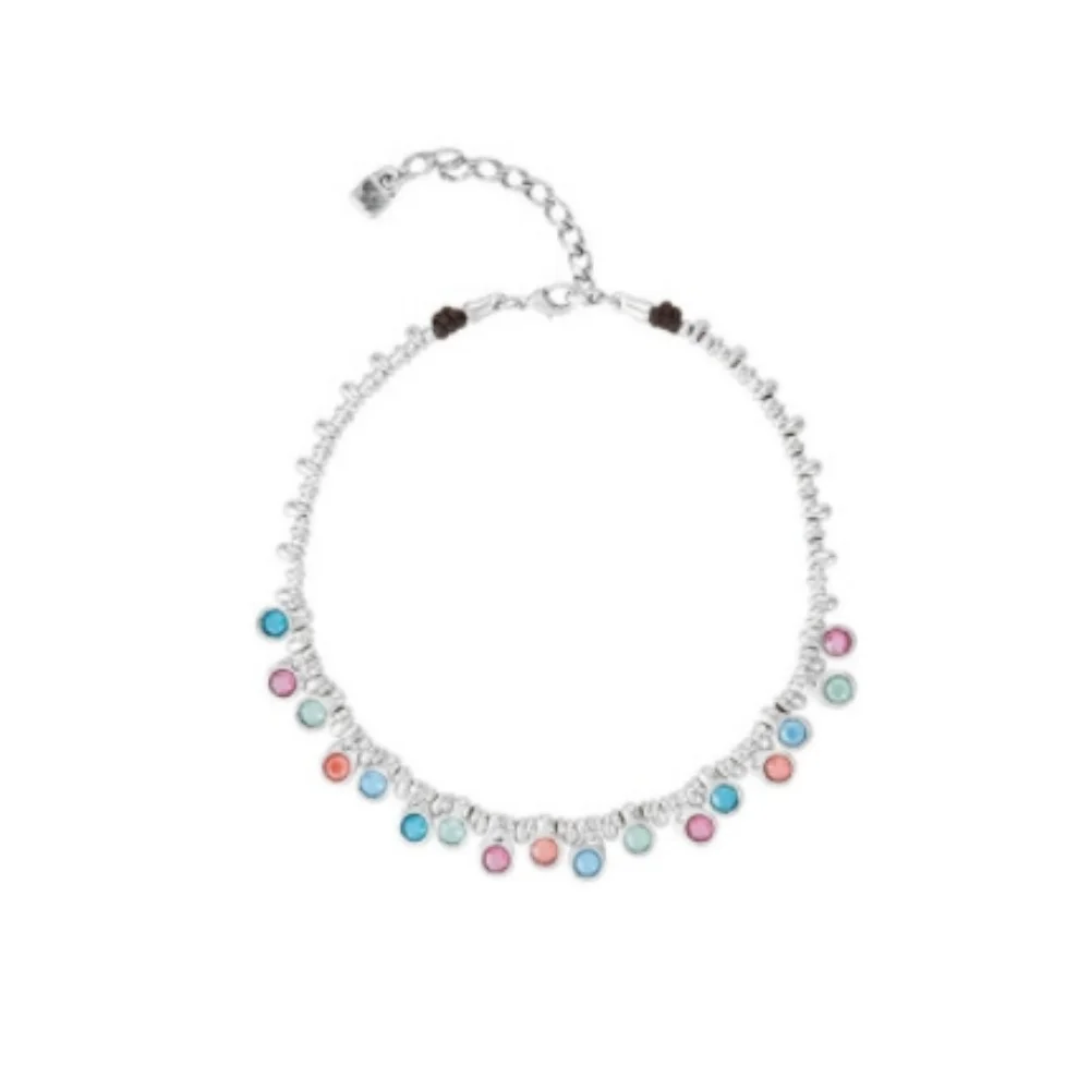 2025 Autumn Beautiful Palace Style Colorful Crystal Necklace for Women, Jewelry Accessories for Friends Banquet Gifts