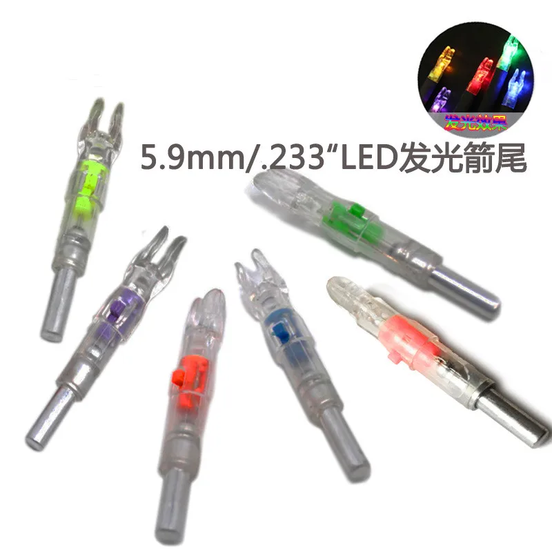3/6pcs Automatically Lighted Bow String Activated LED Nock For ID 6.2 MM Archery Arrow  Accessory Shooting Hunting