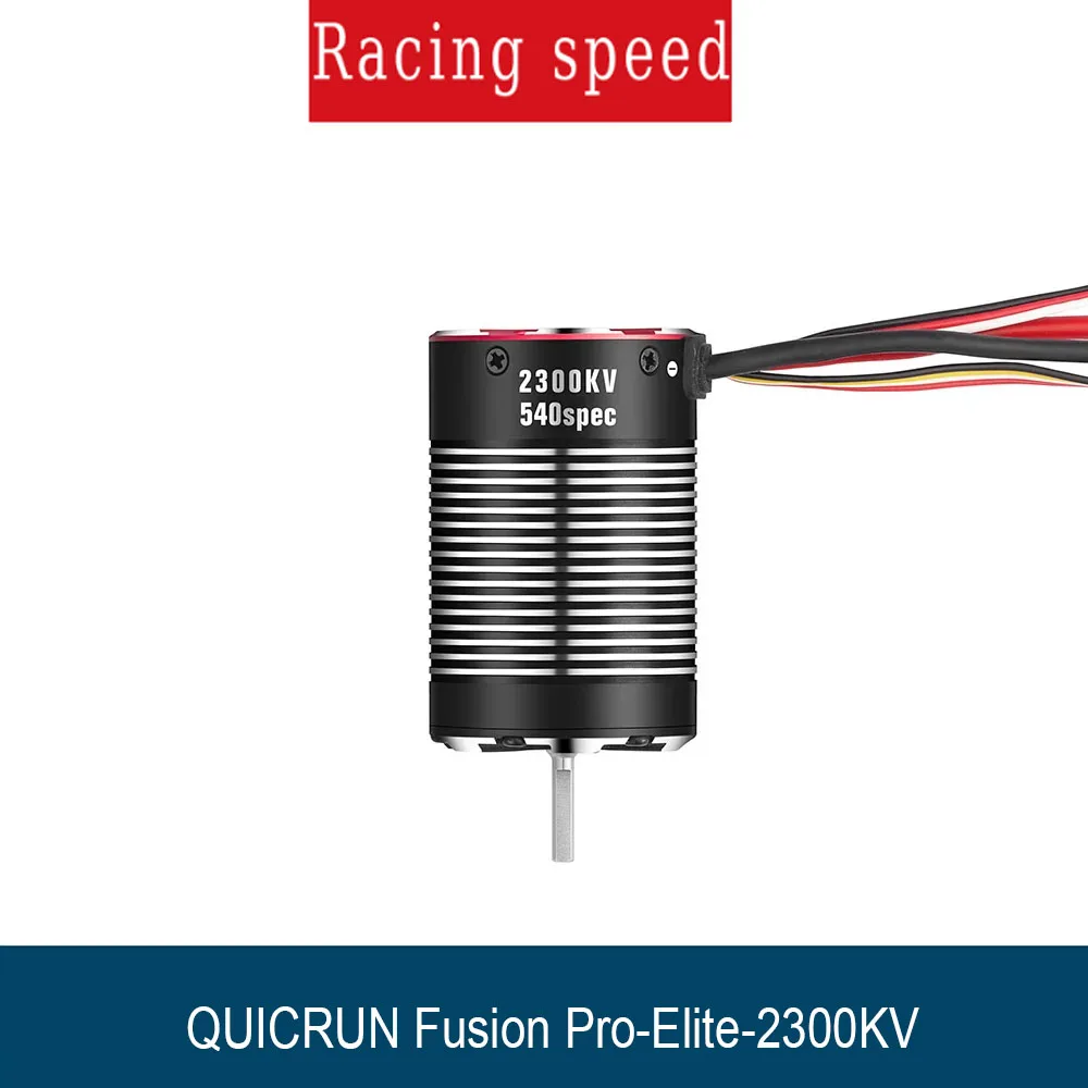 Hobbywing QUICRUN Fusion Pro Elite 2300KV Wodoodporny Bezszczotkowy Silnik 2 w 1 do Samochodów RC, Ciężarówek i Pojazdów Terenowych