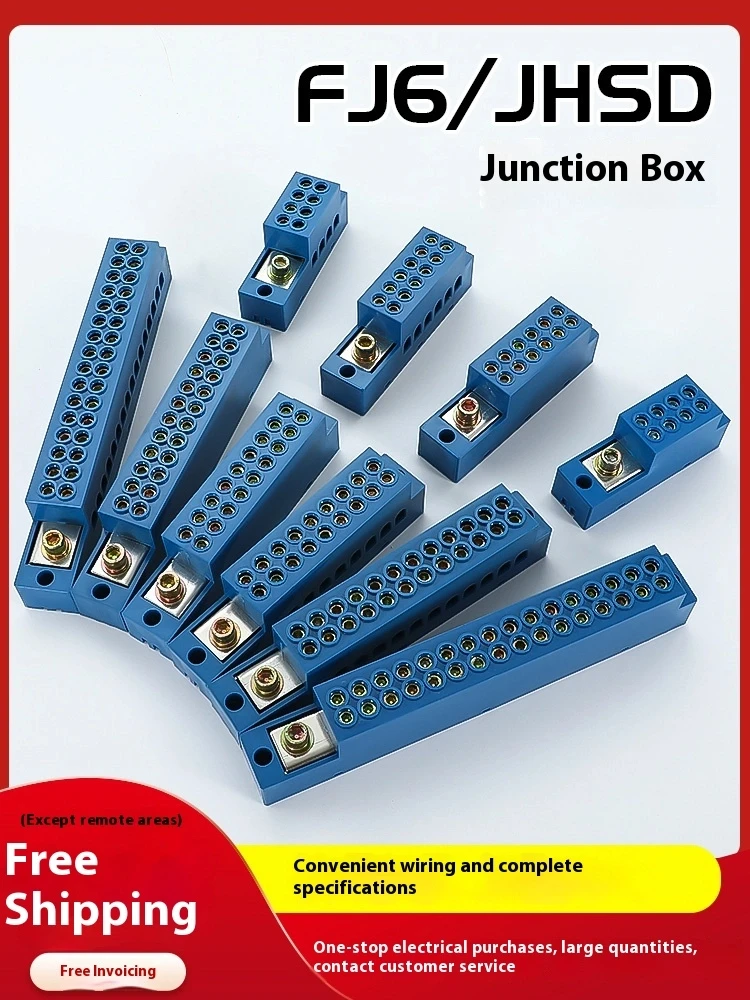 

Single Pole Four-meter Door Terminal Box One Inlet and Multiple Out Zero-wire Terminal Row Multi-channel Split Terminal