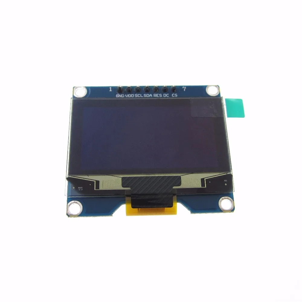 Wholesale 1.54 inch 7PIN White OLED Screen Module SSD1309 Drive IC Compatible for SSD1306 IIC / SPI Interface 128*64