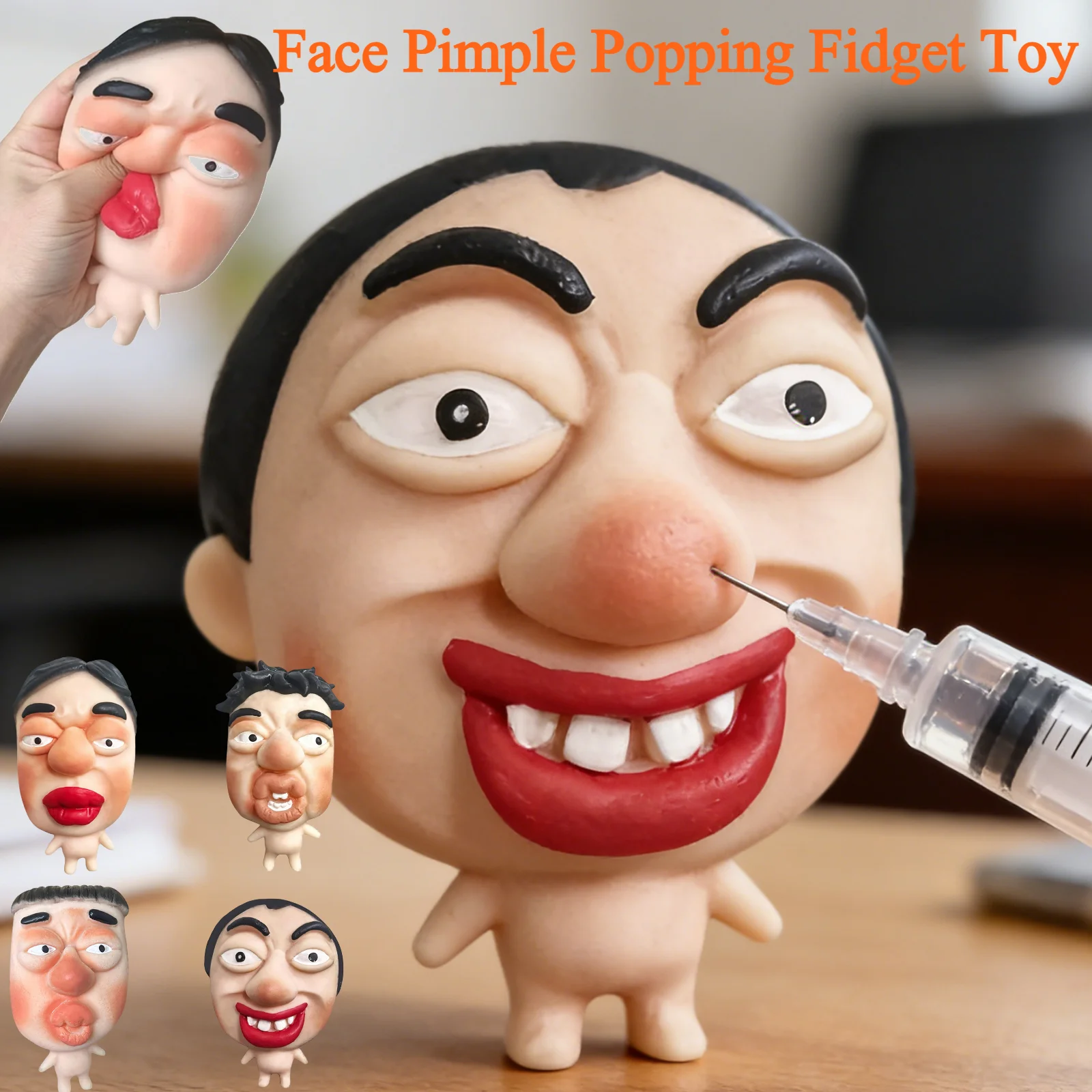 Sensory Zit Picking Squeeze Fidgets Toys with Pigment Fun Interactive Prank Acne Squeezes Toys for Adults Novelty Funny Gag Gift view 2