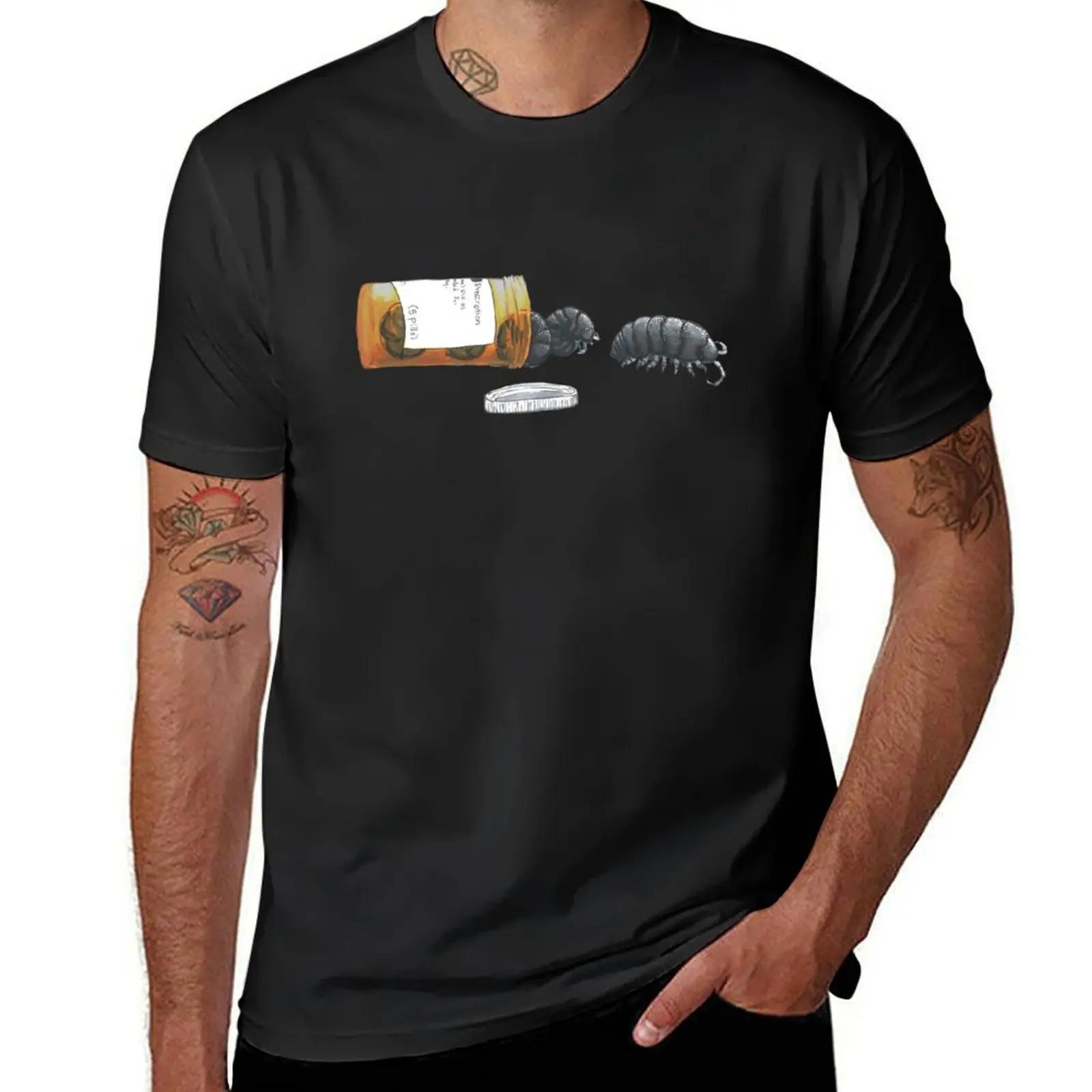 

Pill Bugs T-Shirt plus size tops heavyweights men workout shirt